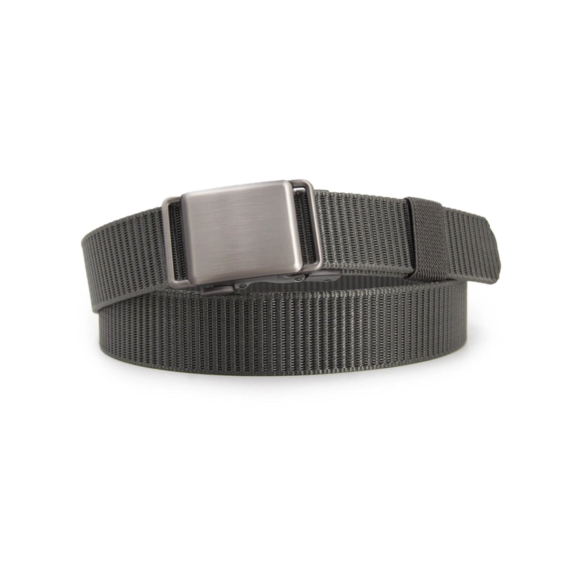 CINTURON HOMBRE HEBILLA CUADRADA SILVER - 1