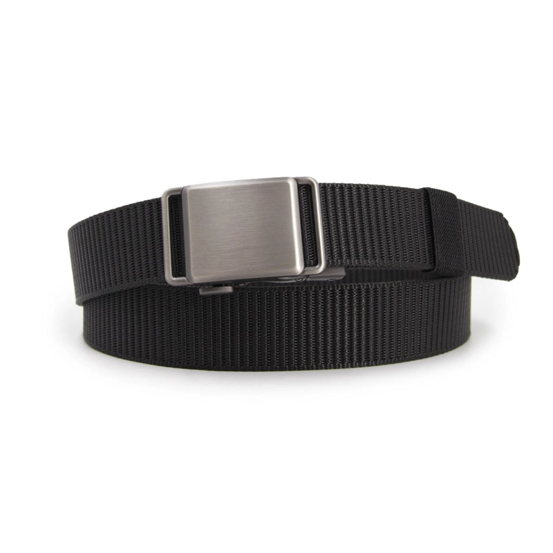 CINTURON HOMBRE HEBILLA CUADRADA SILVER - 1