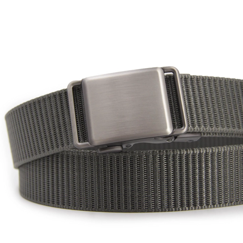 CINTURON HOMBRE HEBILLA CUADRADA SILVER - 2