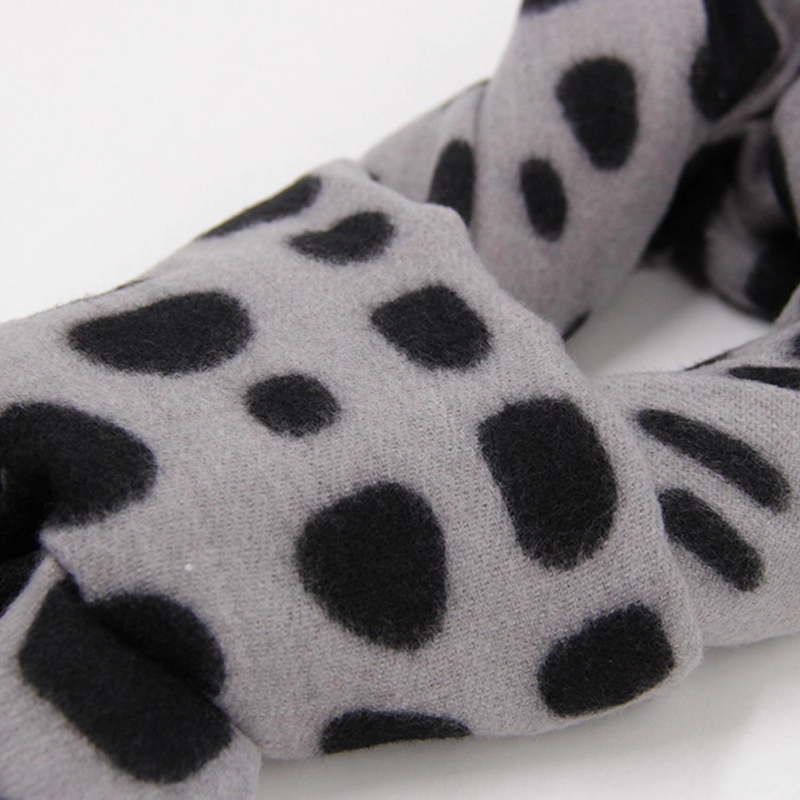 BUFANDA TIPO CASHMERE ESTAMPADO PRINT COCODRILO MUJER CON FLECOS INVIERNO - 5