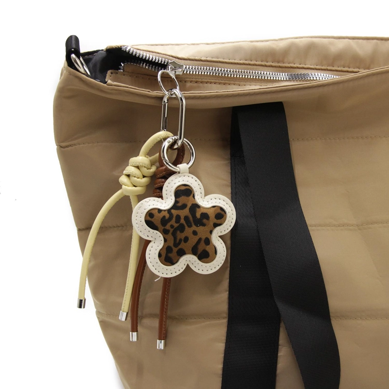 ACCESORIO LLAVERO CHARM PARA BOLSO-CARTERA FLOR ANIMAL PRINT TAMAÑO TALLA UNICA - 1