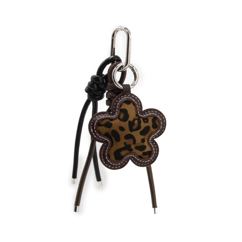 ACCESORIO LLAVERO CHARM PARA BOLSO-CARTERA FLOR ANIMAL PRINT TAMAÑO 1 - 2