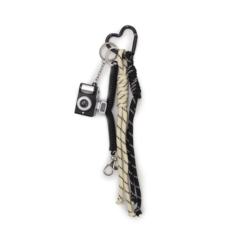 LLAVERO CHARM COLGANTE CUERDA CAMARA PARA BOLSO MOCHILA CUTE - 2