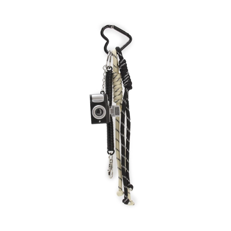 LLAVERO CHARM COLGANTE CUERDA CAMARA PARA BOLSO MOCHILA CUTE - 3