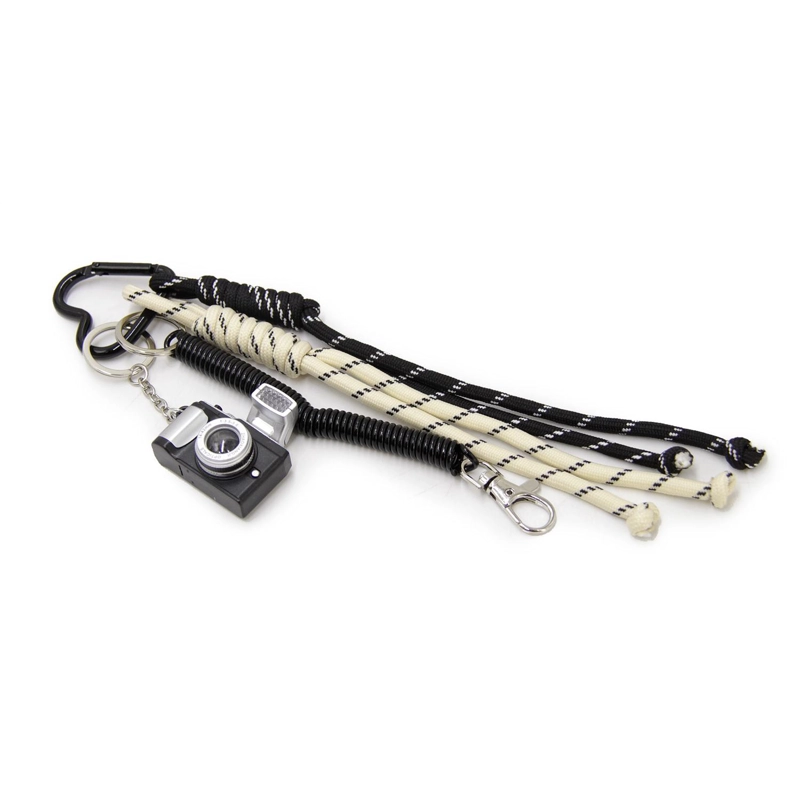 LLAVERO CHARM COLGANTE CUERDA CAMARA PARA BOLSO MOCHILA CUTE - 4