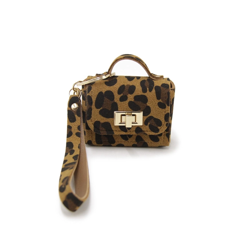 LLAVERO CHARM COLGANTE MINI BOLSO ANIMAL PRINT PARA CARTERA - 2