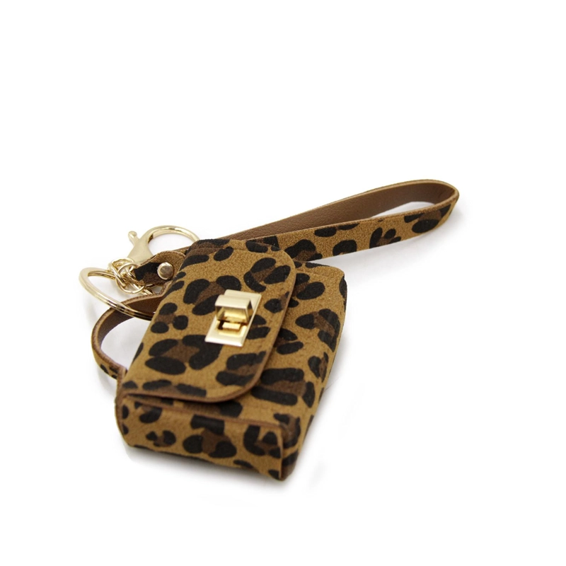 LLAVERO CHARM COLGANTE MINI BOLSO ANIMAL PRINT PARA CARTERA - 3