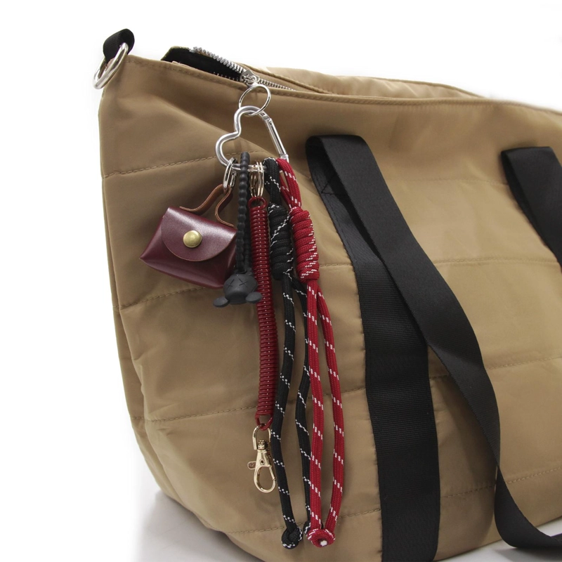 LLAVERO CHARM COLGANTE CUERDA MINI BOLSO PARA CARTERA/BOLSO - 1