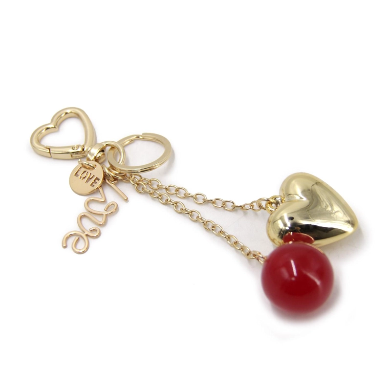 LLAVERO CHARM COLGANTE CORAZON ACCESORIO CARTERA - 4