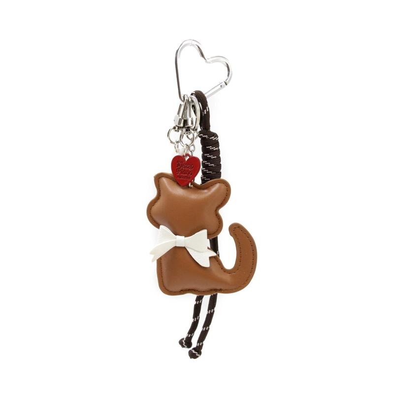 LLAVERO CHARM COLGANTE GATITO CON CORAZON PARA BOLSO 23CM - 2