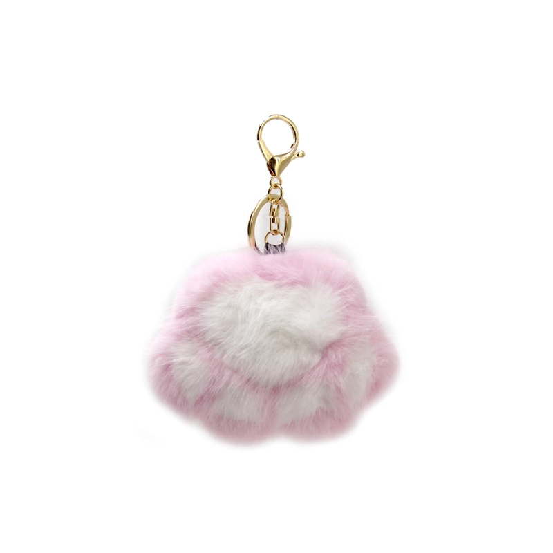 LLAVERO CHARM PATITA DE GATO PELUDO PARA BOLSO/MOCHILA 12CM - 3