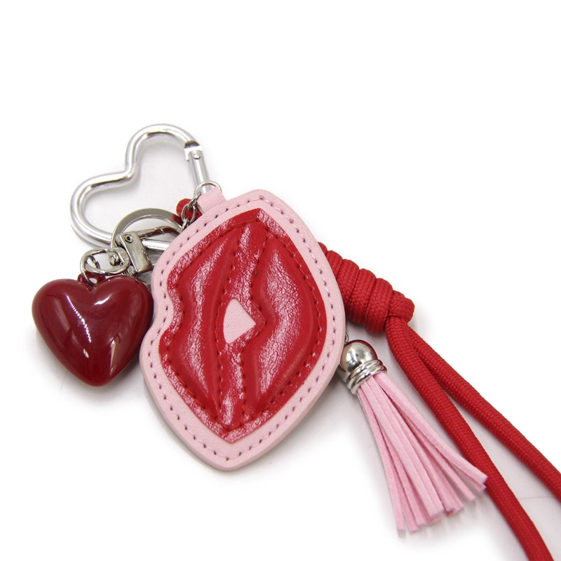 LLAVERO CHARM COLGANTE CUERDA CON BESO CUTE PARA BOLSO 23CM - 4