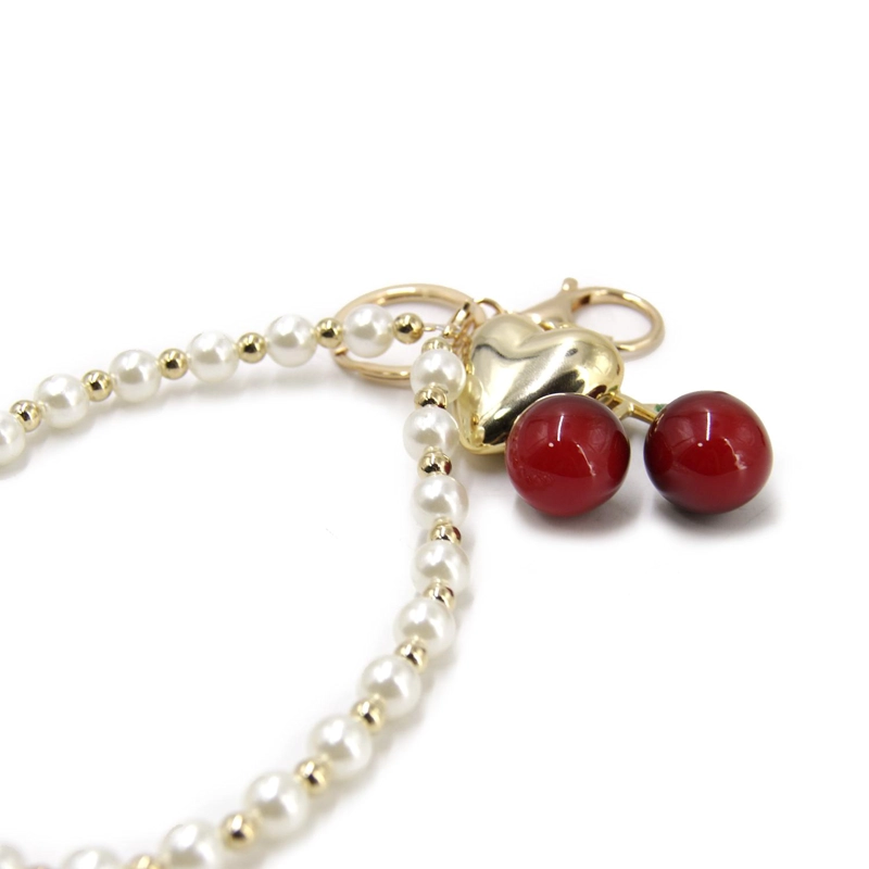 LLAVERO CHARM COLGANTE CHERRY CON PULSERA PARA BOLSO MOCHILA - 4