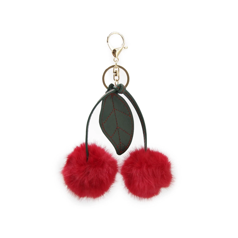 LLAVERO CHARM CHERRY PELUDO PARA BOLSO/MOCHILA CASUAL 18CM - 2