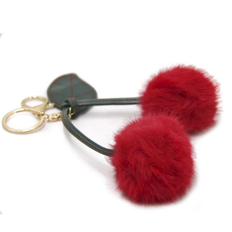 LLAVERO CHARM CHERRY PELUDO PARA BOLSO/MOCHILA CASUAL 18CM - 4