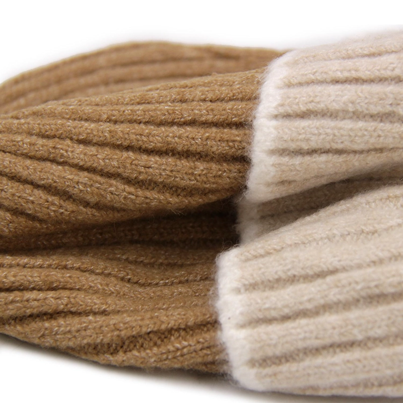 GORRO DE LANA BICOLOR UNISEX INVIERNO COLORES CASUAL - 2