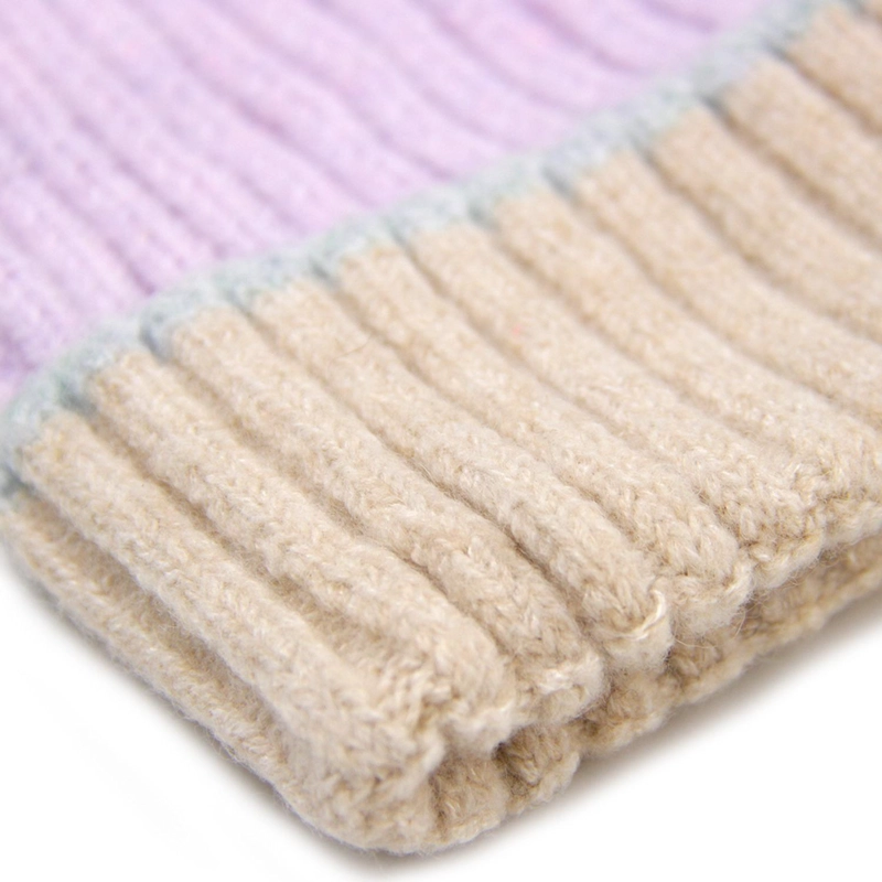 GORRO DE LANA BICOLOR UNISEX INVIERNO COLORES CASUAL - 2