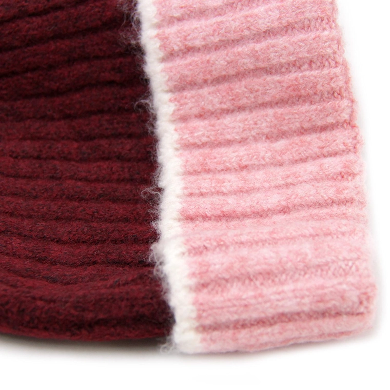 GORRO DE LANA BICOLOR UNISEX INVIERNO COLORES CASUAL - 3