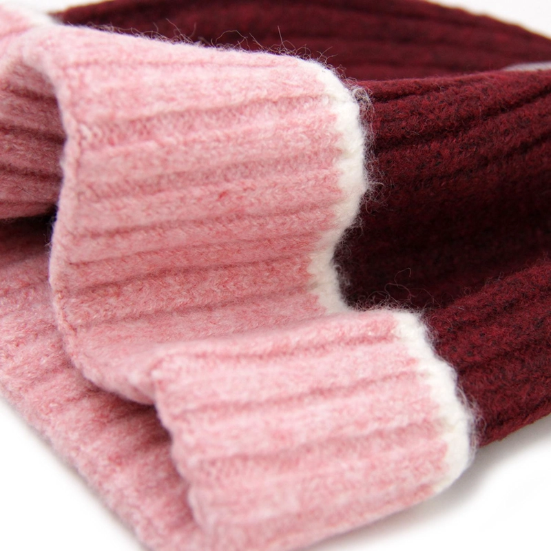 GORRO DE LANA BICOLOR UNISEX INVIERNO COLORES CASUAL - 4