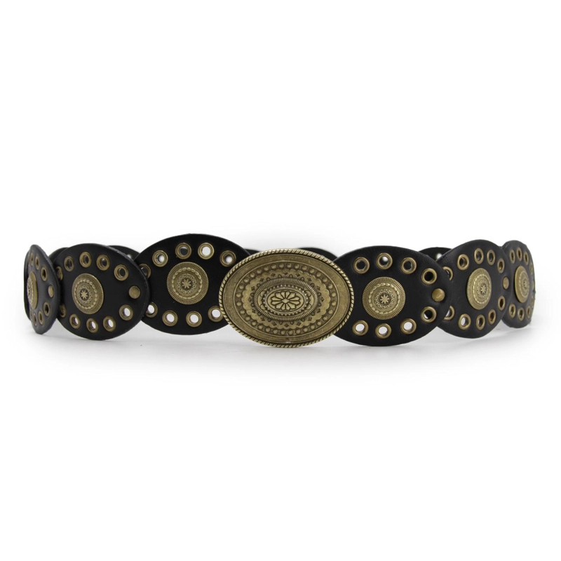 CINTURON DE MUJER OVALADO BOHO - 1