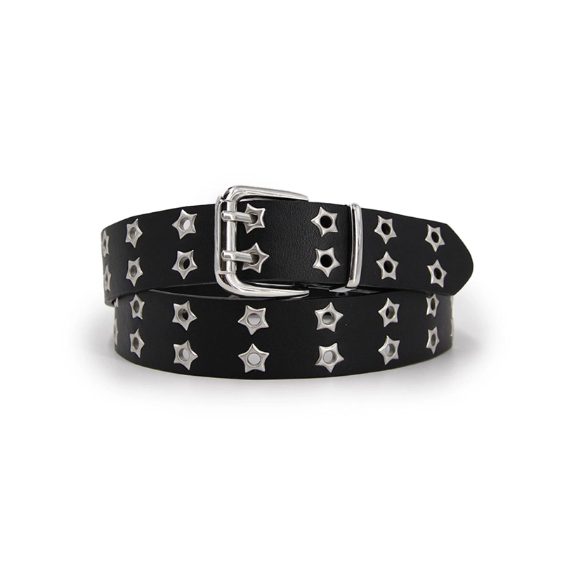 CINTURON UNISEX DOBLE OJETILLO CON ESTRELLA 110CM AJUSTABLE - 1