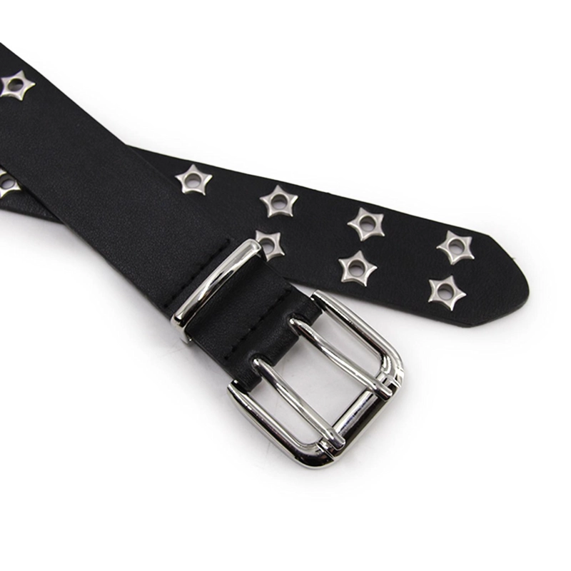 CINTURON UNISEX DOBLE OJETILLO CON ESTRELLA 110CM AJUSTABLE - 2
