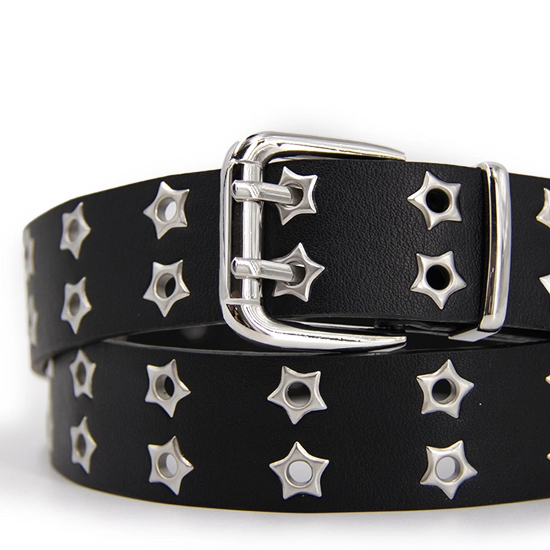 CINTURON UNISEX DOBLE OJETILLO CON ESTRELLA 110CM AJUSTABLE - 3