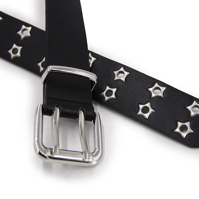 CINTURON UNISEX DOBLE OJETILLO CON ESTRELLA 110CM AJUSTABLE - 4