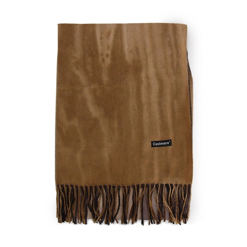 BUFANDA DEGRADADA MULTICOLOR TIPO CASHMERE SUAVE CON FLECOS - 1