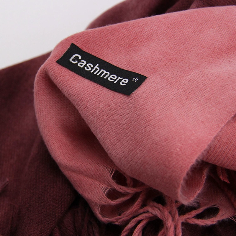 BUFANDA DEGRADADA MULTICOLOR TIPO CASHMERE SUAVE CON FLECOS - 5