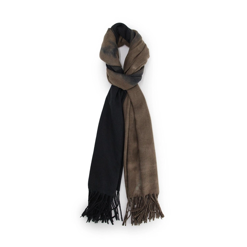 BUFANDA DEGRADADA COLOR TIPO CASHMERE SUAVE CON FLECO UNISEX - 2