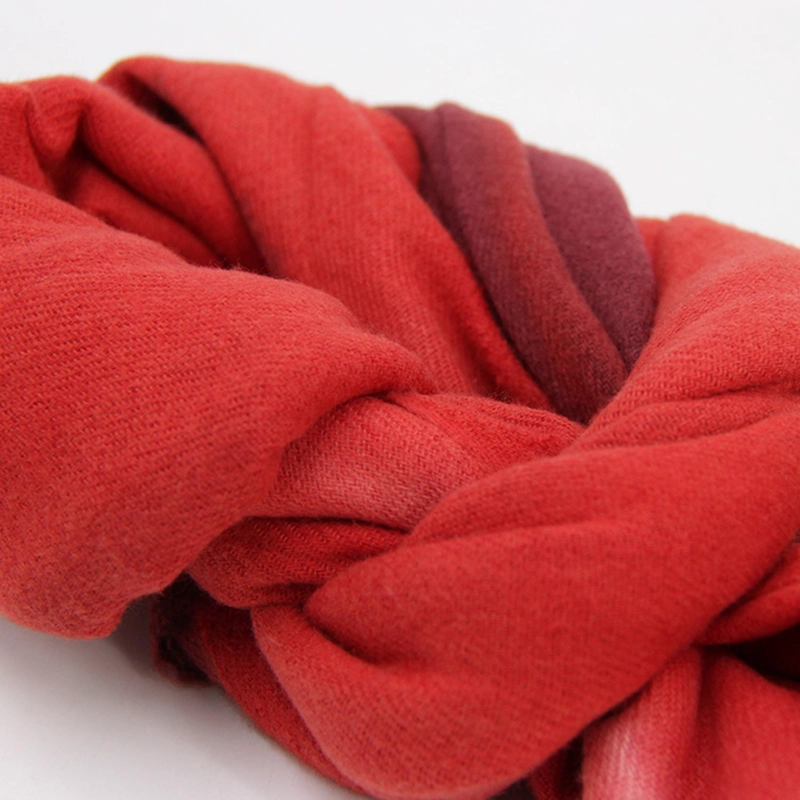 BUFANDA DEGRADADA COLOR TIPO CASHMERE SUAVE CON FLECO UNISEX - 3