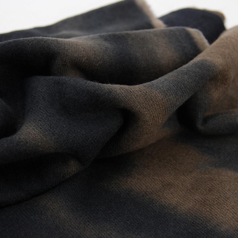 BUFANDA DEGRADADA COLOR TIPO CASHMERE SUAVE CON FLECO UNISEX - 4