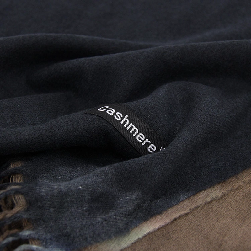 BUFANDA DEGRADADA COLOR TIPO CASHMERE SUAVE CON FLECO UNISEX - 6
