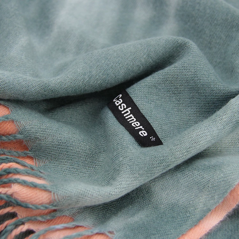BUFANDA DEGRADADA COLOR TIPO CASHMERE SUAVE CON FLECO UNISEX - 7