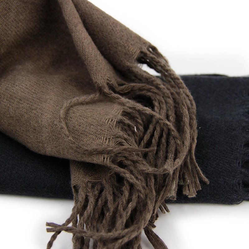 BUFANDA DEGRADADA COLOR TIPO CASHMERE SUAVE CON FLECO UNISEX - 7
