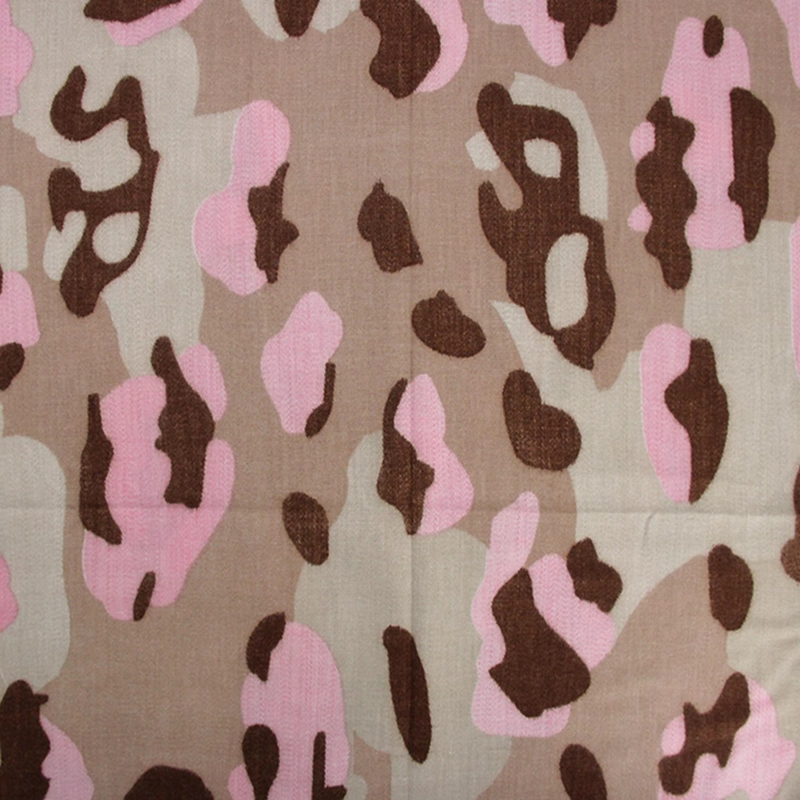 BUFANDA ANIMAL PRINT COLORES TIPO CASHMERE SUAVE CON FLECOS - 2