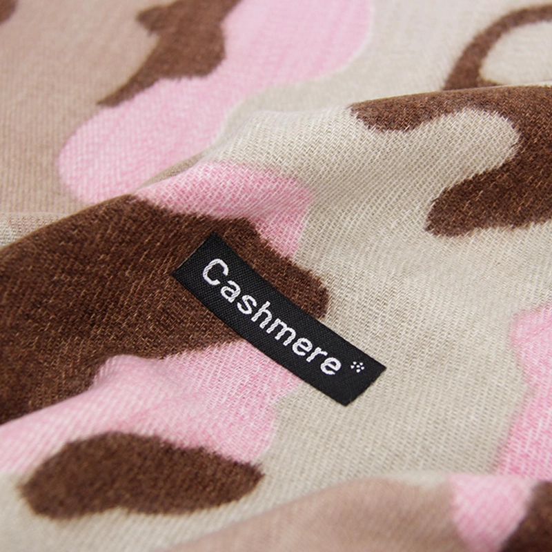 BUFANDA ANIMAL PRINT COLORES TIPO CASHMERE SUAVE CON FLECOS - 5
