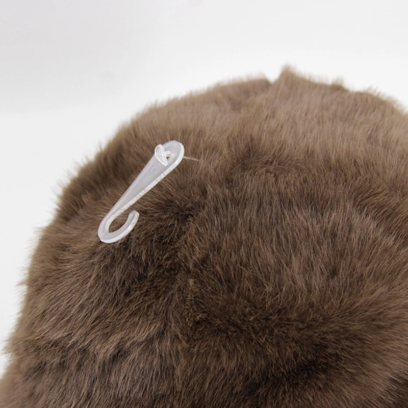 GORRO BUCKET PELUDO LISO MUJER INVIERNO SUAVE ABRIGADO MODA - 2