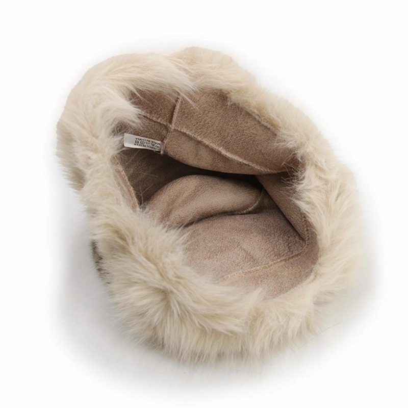 GORRO BUCKET PELUDO ANIMAL PRINT MUJER INVIERNO SUAVE ABRIGADO - 3