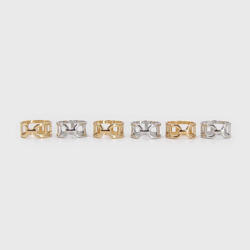 PACK 6UN - PRENDEDOR BROCHE PASA PAÑUELOS CRUZADO CON STRASS - 9