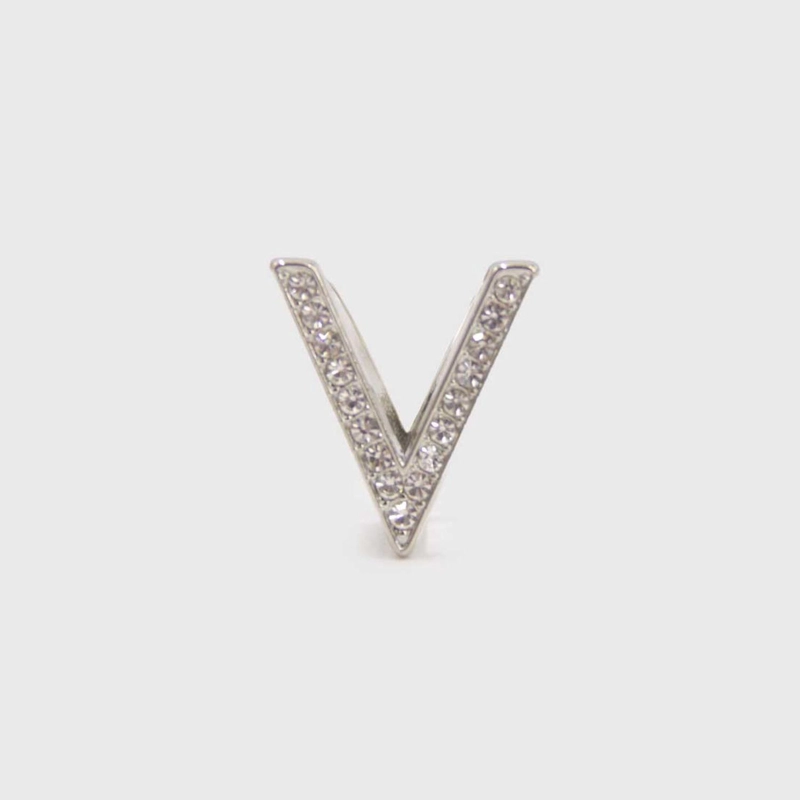 PACK 6UN - PRENDEDOR BROCHE PASA PAÑUELOS V CON STRASS - 8