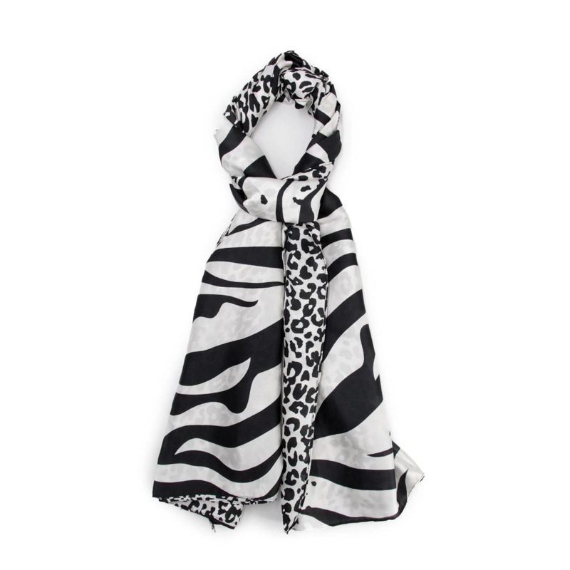 PAÑUELO DE MUJER LARGO MULTI ANIMAL PRINT - 1