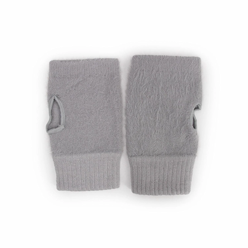 GUANTES MITONES PELUDOS CORTOS TE RMICOS UNISEX MODA INVIERNO - 2