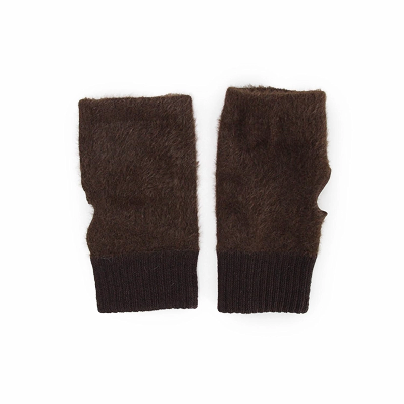GUANTES MITONES PELUDOS CORTOS TE RMICOS UNISEX MODA INVIERNO - 2