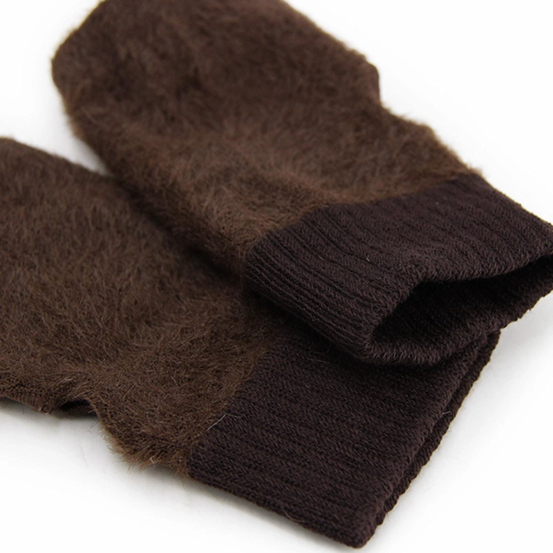 GUANTES MITONES PELUDOS CORTOS TE RMICOS UNISEX MODA INVIERNO - 4