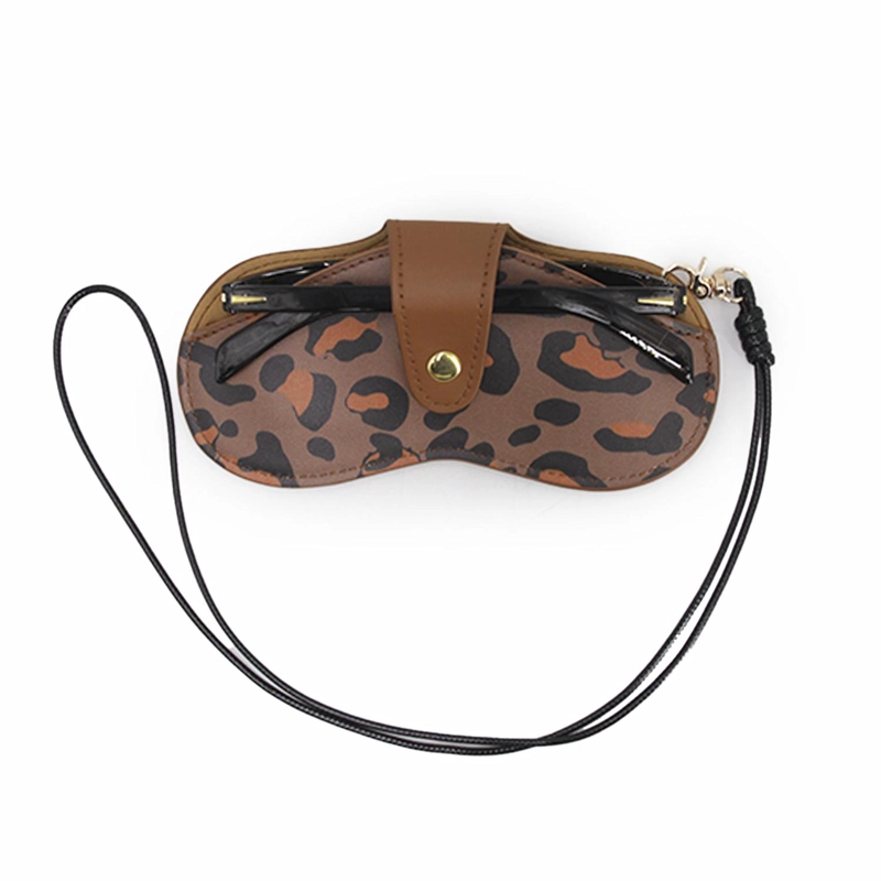 FUNDA ESTUCHE PARA LENTES ANIMAL PRINT CON STRAP COLGANTE UNISEX MODA TAMAÑO TALLA UNICA - 1