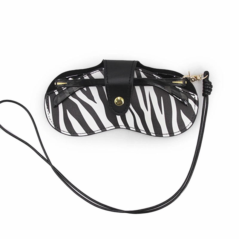 FUNDA ESTUCHE PARA LENTES ANIMAL PRINT CON STRAP COLGANTE UNISEX MODA TAMAÑO TALLA UNICA - 1