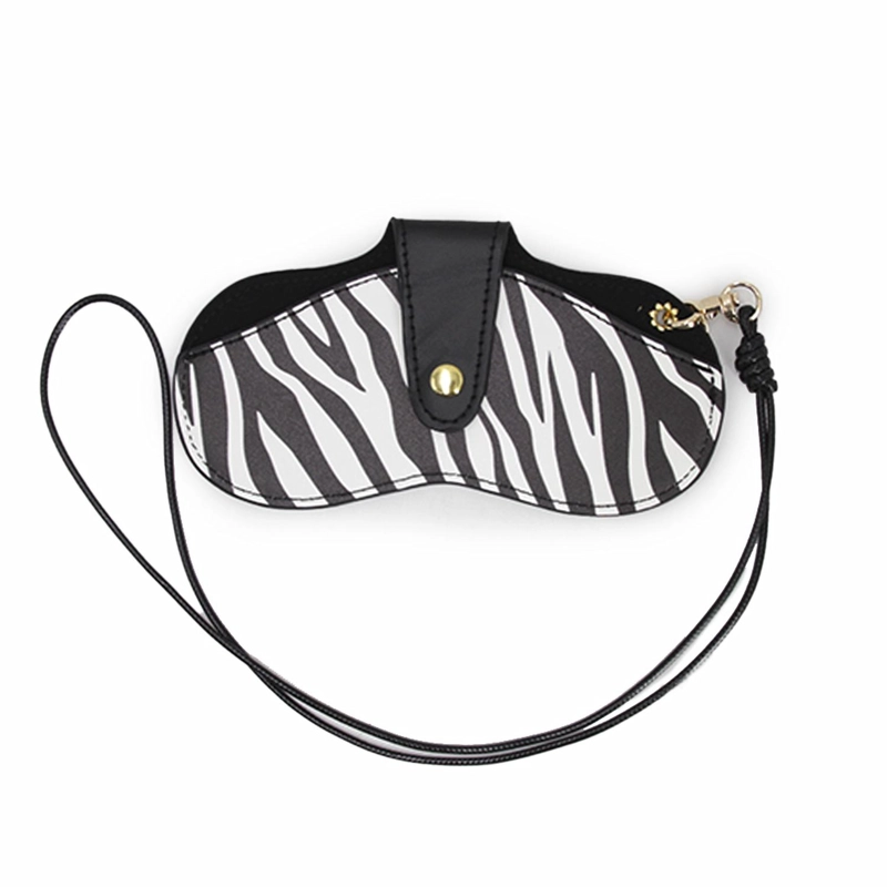 FUNDA ESTUCHE PARA LENTES ANIMAL PRINT CON STRAP COLGANTE UNISEX MODA TAMAÑO TALLA UNICA - 2