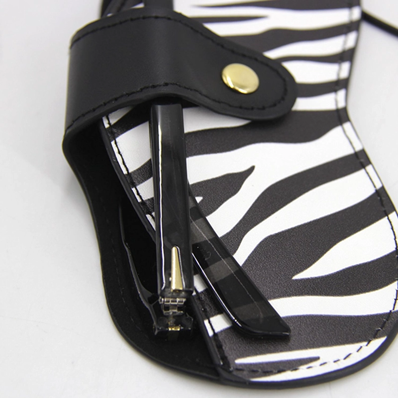 FUNDA ESTUCHE PARA LENTES ANIMAL PRINT CON STRAP COLGANTE UNISEX MODA TAMAÑO TALLA UNICA - 3